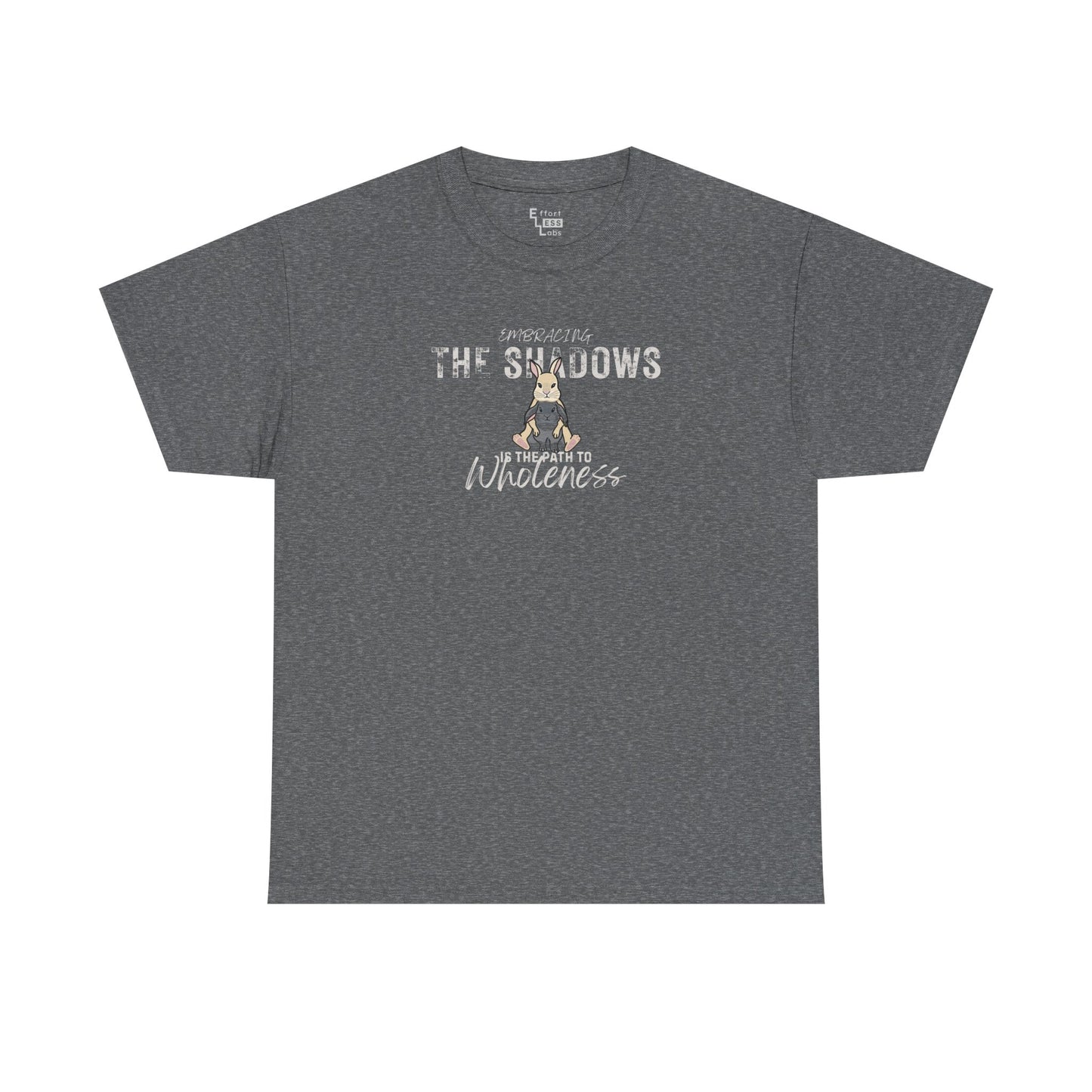 Heavy Cotton Tee — Bunny "Embracing The Shadows" Graphic T-Shirt