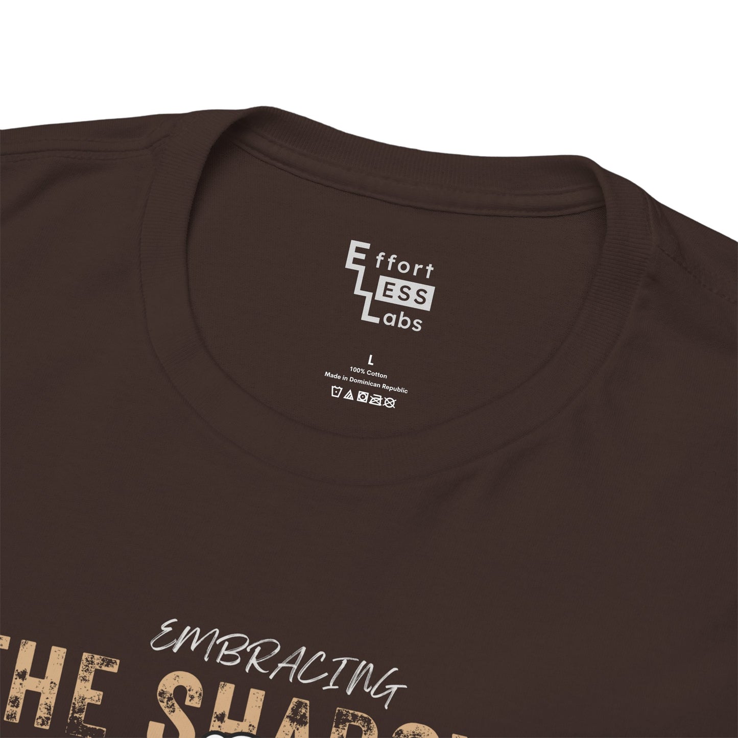 Heavy Cotton Tee — Bear "Embracing The Shadows" Graphic T-Shirt