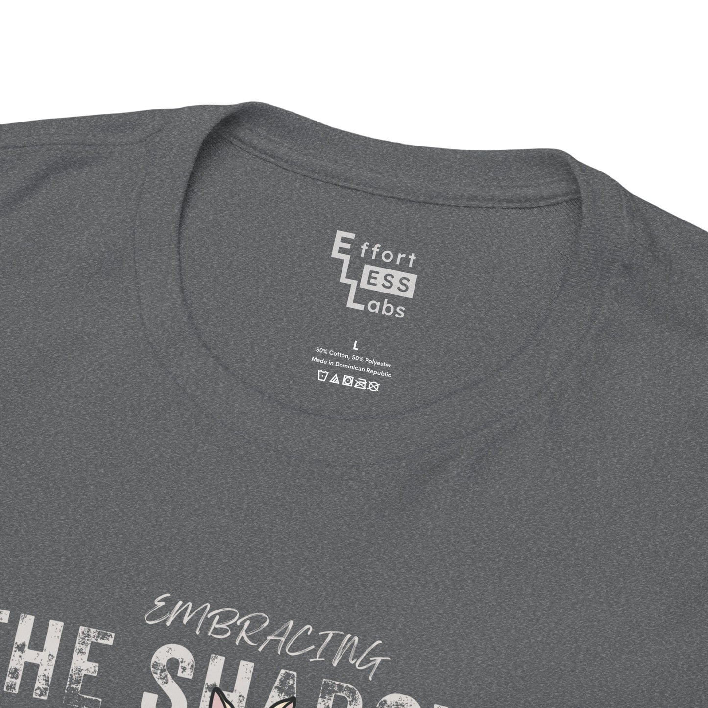 Heavy Cotton Tee — Bunny "Embracing The Shadows" Graphic T-Shirt