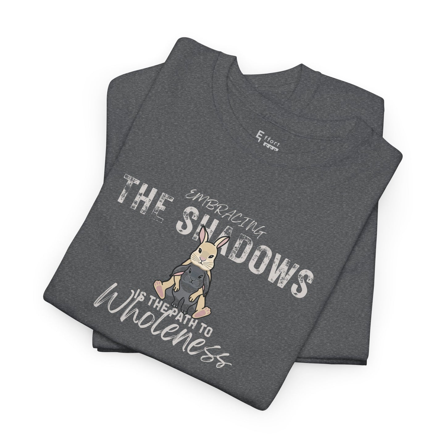 Heavy Cotton Tee — Bunny "Embracing The Shadows" Graphic T-Shirt